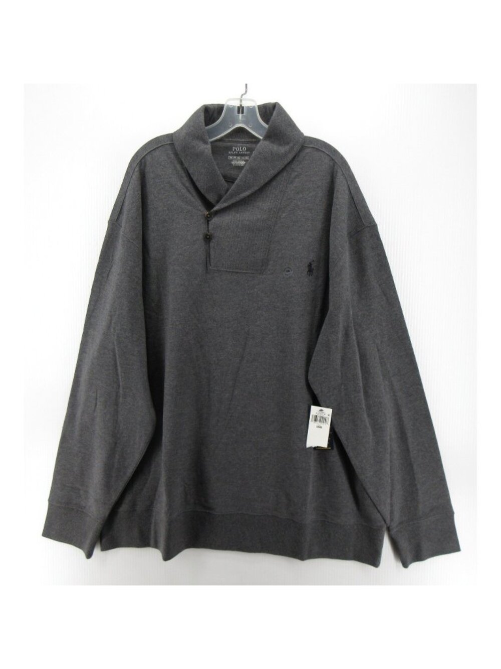 Polo Ralph Lauren Sweater 2XB Big Sweatshirt Shawl Collar Classic Pony